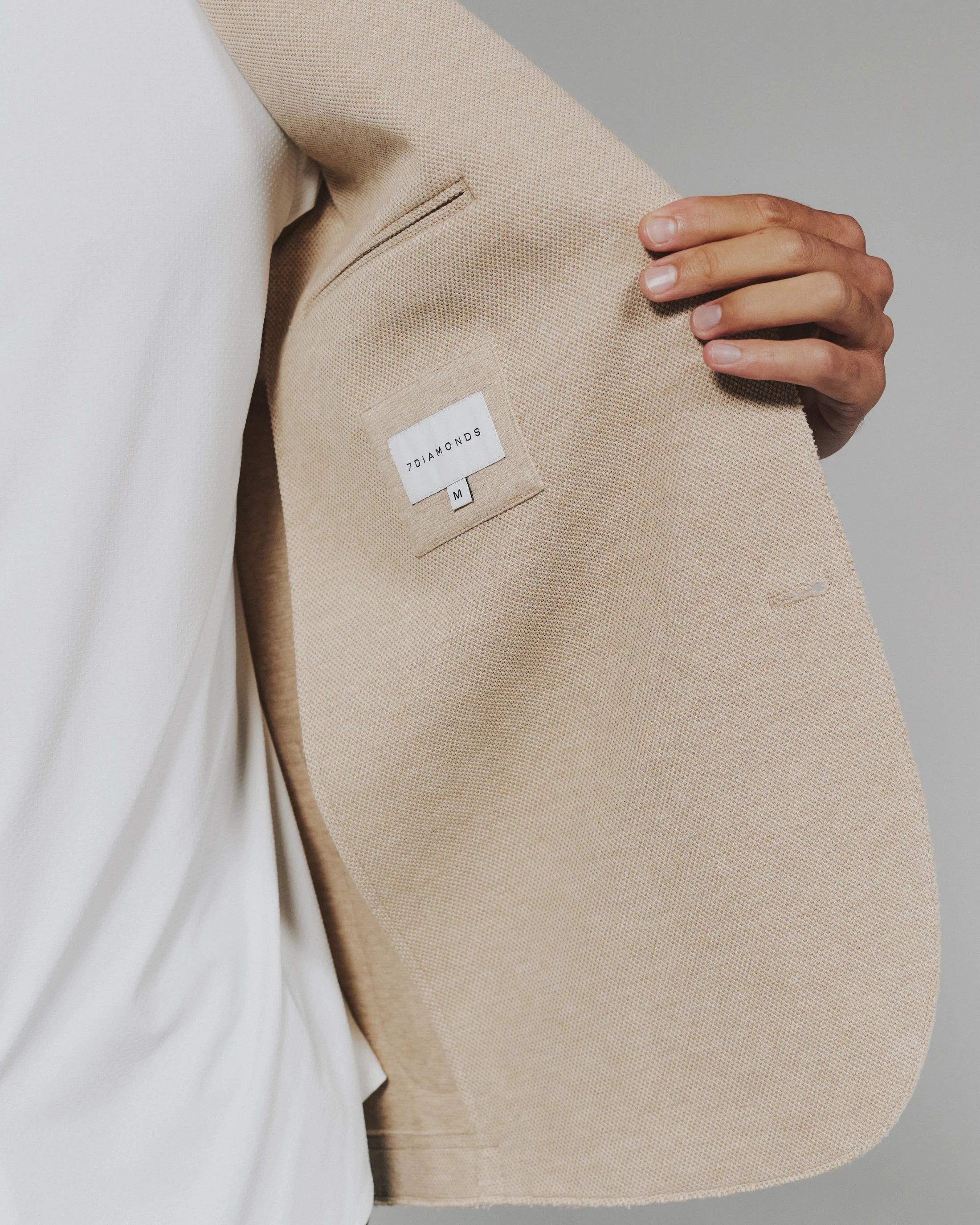 Grayson Blazer | Sand WaterRepellentFabric Ultra Flexible