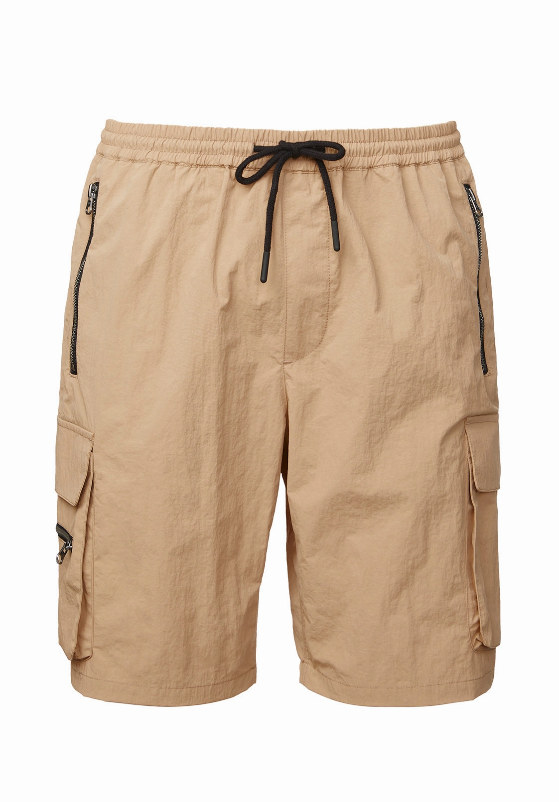 Hult Men??s Drawstring Cargo Shorts, Tan - BM24342 GussetDesign