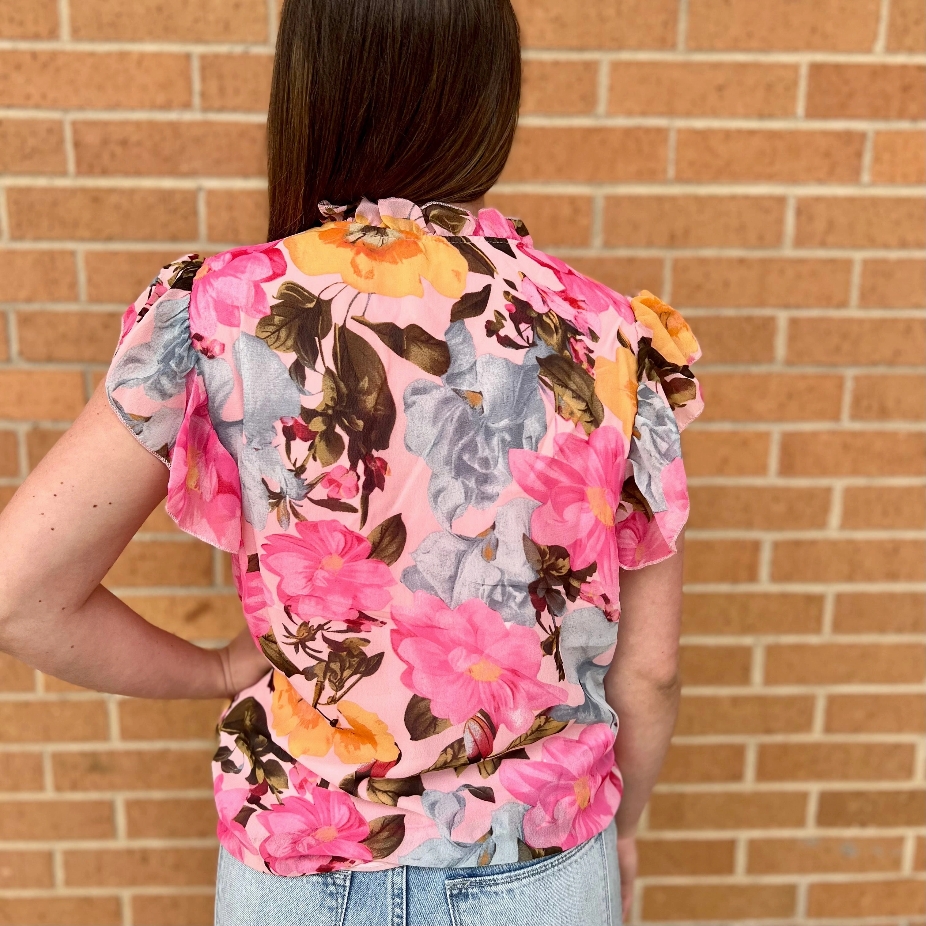 Floral Vanity Blouse* Active Tee