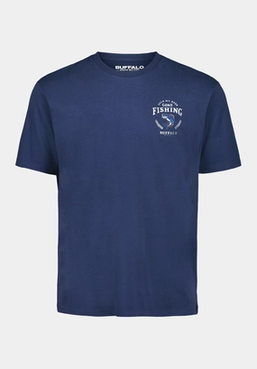 TearResistantWeave Tiernan Men's Graphic T-Shirt with Beer and Fishing Print, Whale - BM24706