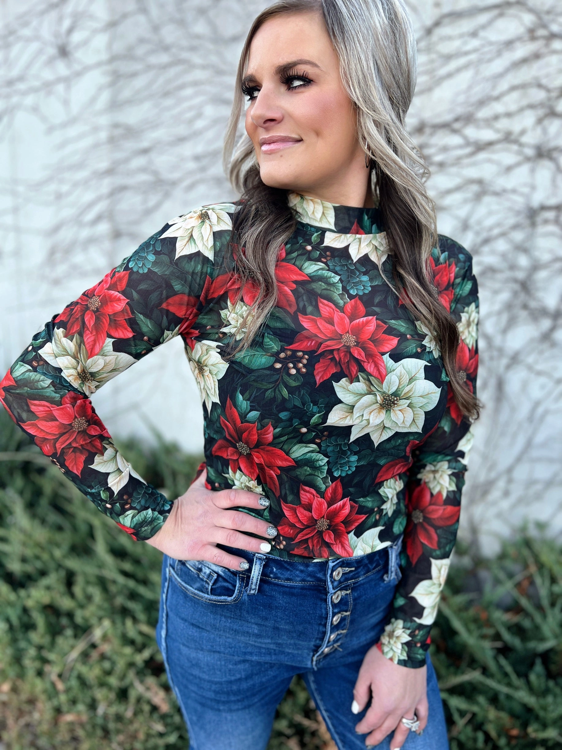 Sterling Kreek Meet Me Under The Poinsettia Mesh Top Thermal regulation LongLastingDurability