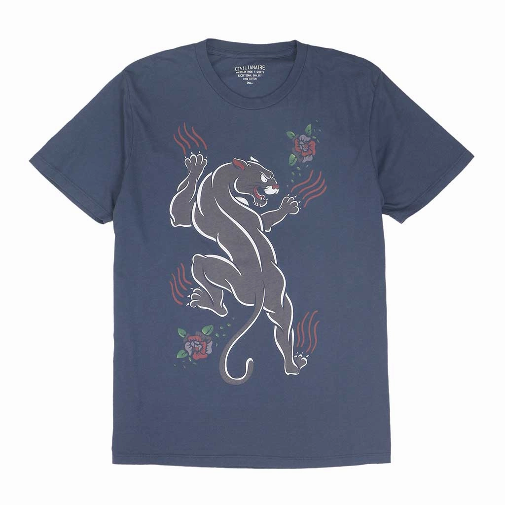 NonChafing Fabric "PANTHER" Tee - Dark Slate Blue #4405