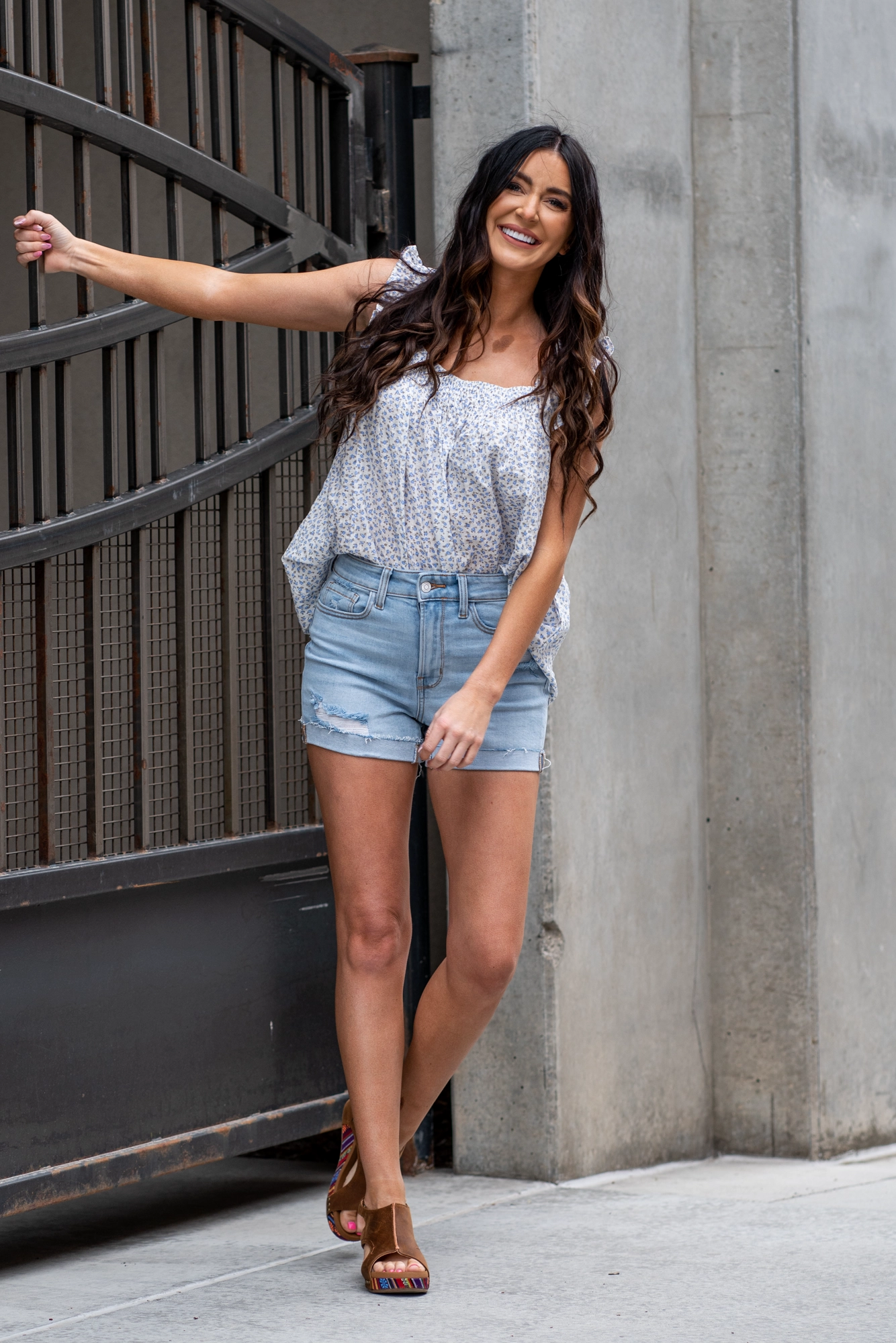 Youth Style Weekend Style Rainy Day Alice High Rise Cuffed Shorts