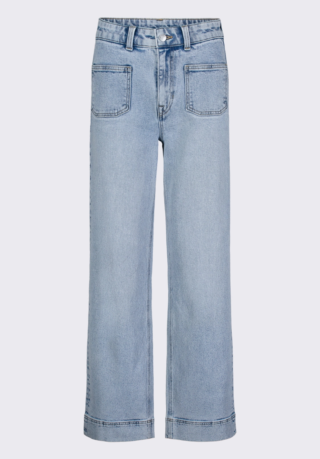 Anytime Wear High Rise Wide Leg Addie Women's Jeans, Bleached Blue - BL16065