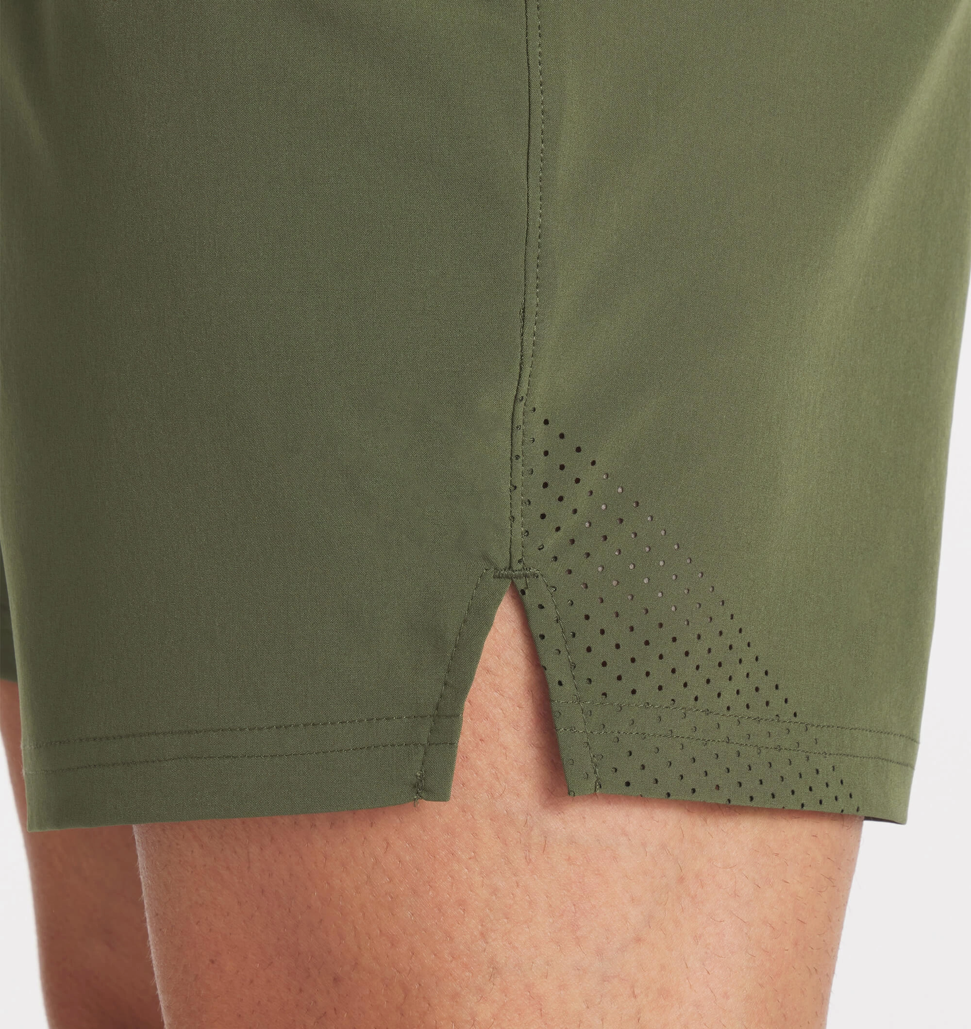 Men's UNRL Stride Short 5.5" | Moss Sleek Cut Casual Active