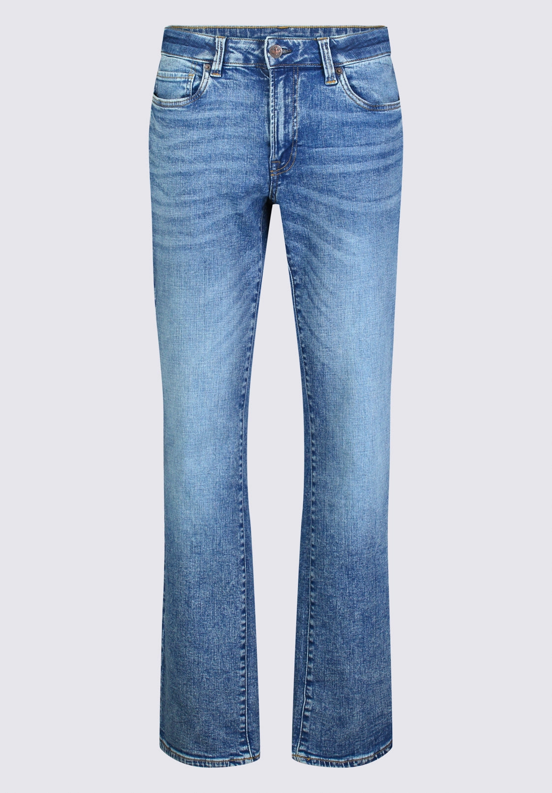 Relaxed Straight Driven Men's Jeans, Heavily Sanded and Worked - BM22984 Outfit Plan Simple Aesthetic