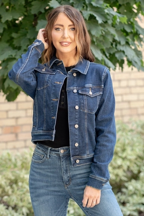 Howdy Classic Denim Jacket Regular & Plus Sizes Festival Outfit Professional Wear