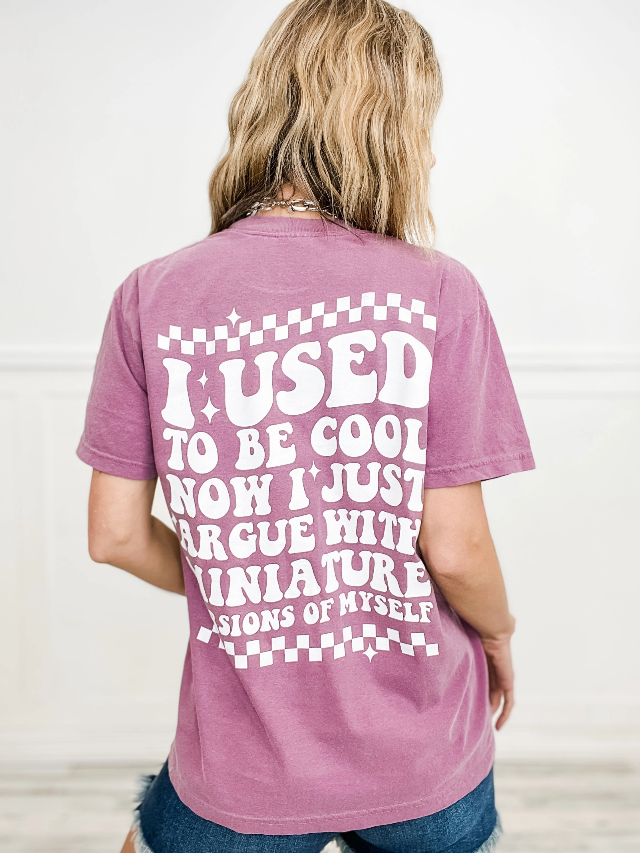 Quick Dry Material I Argue With Miniature Versions of Myself Graphic Tee