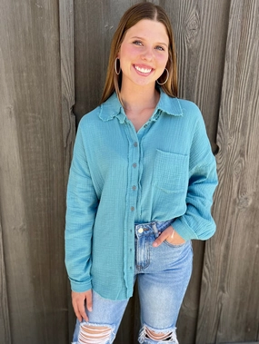 In Her Teal Gaze Top FrictionReducing