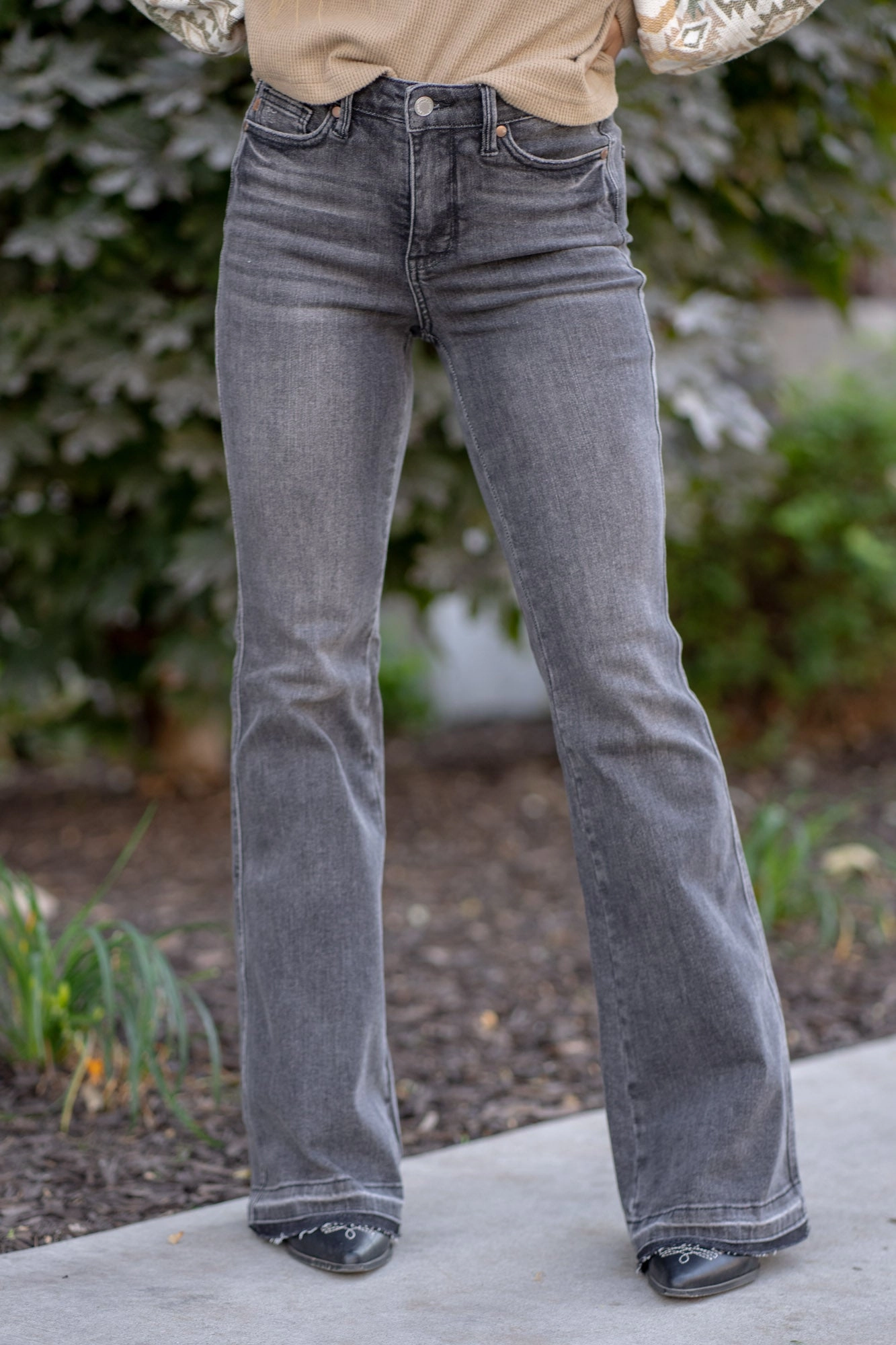 Chic Wear Isabella Tummy Control Top Mid Rise Flare Regular & Plus Sizes