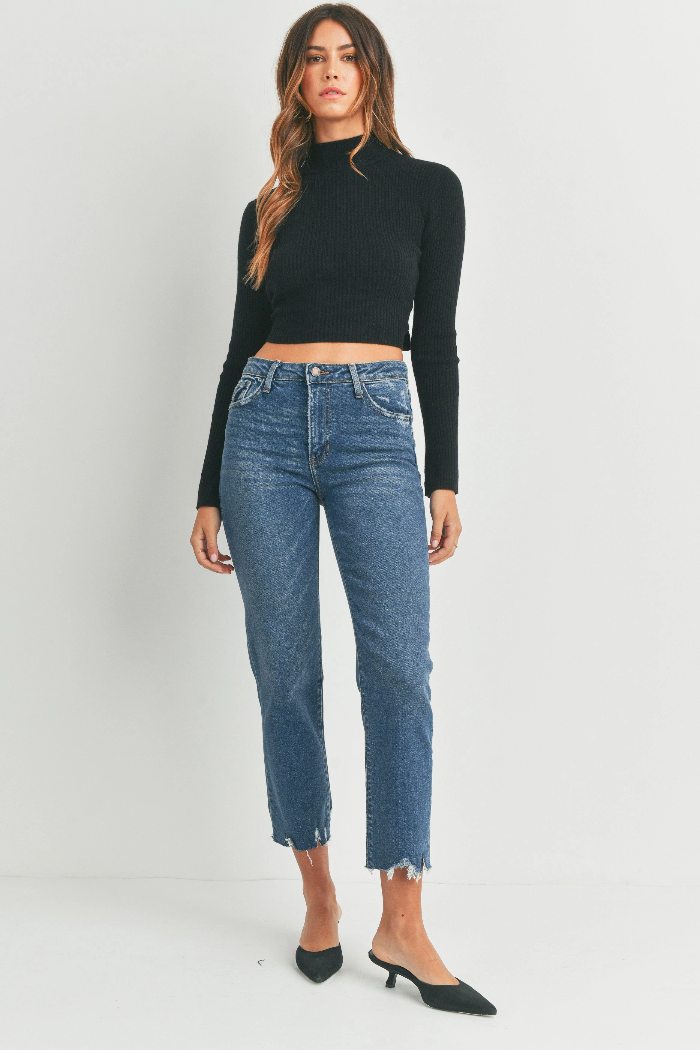 Janie Vintage Straight- Dark Denim Everyday Loose Versatile Wear