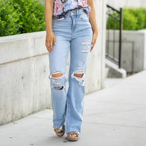 All Day Use Jet Lag 90's Vintage Super High Rise Flare Regular & Plus Sizes