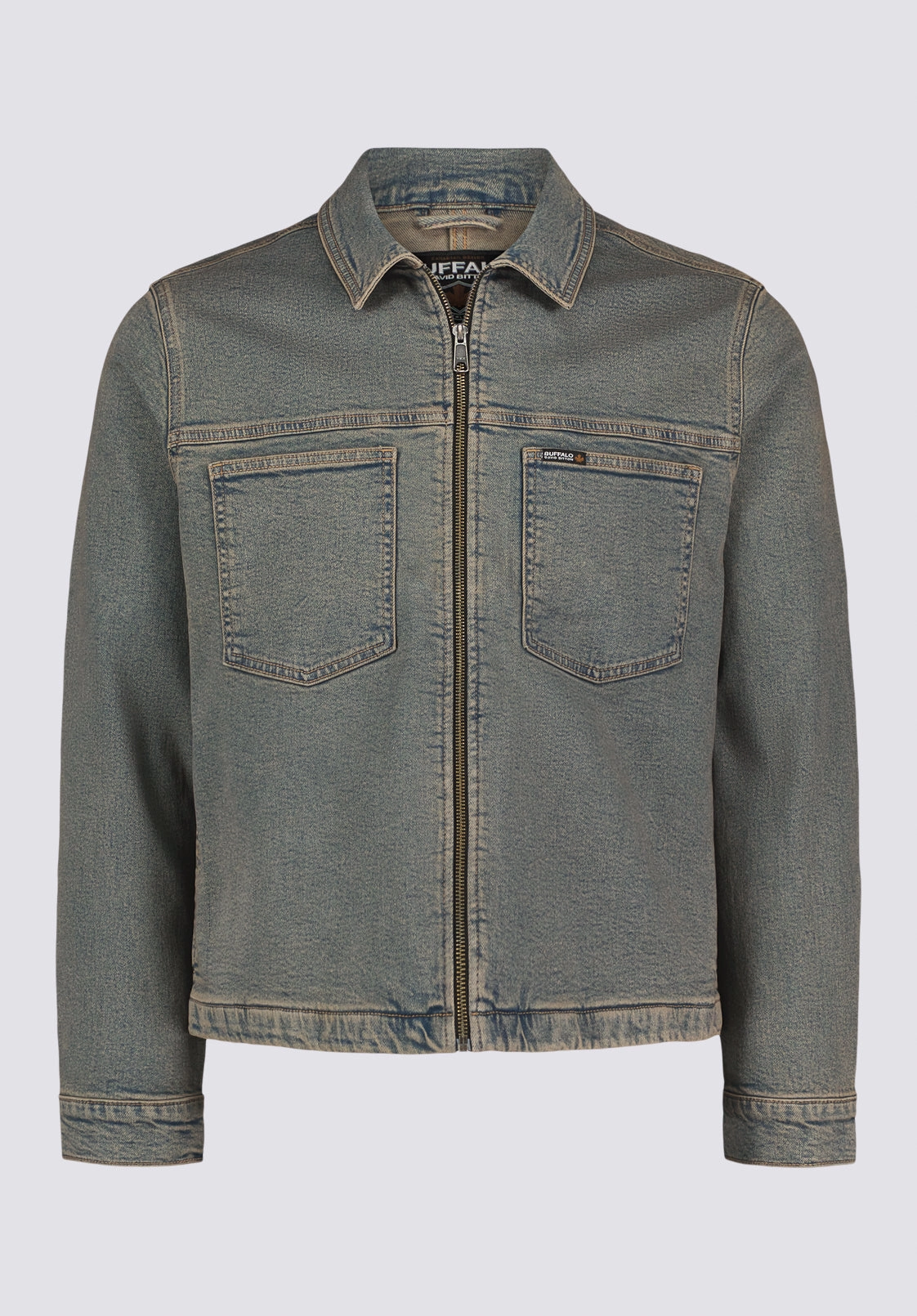 Anytime Outer Fit Jett Men's Zip-Front Denim Jacket, Indigo - BM26087