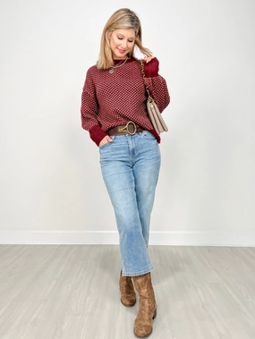 Breathable Lining System Judy Blue EDEN Hi-Rise Double Waistband Crop Wide Leg Denim Jeans