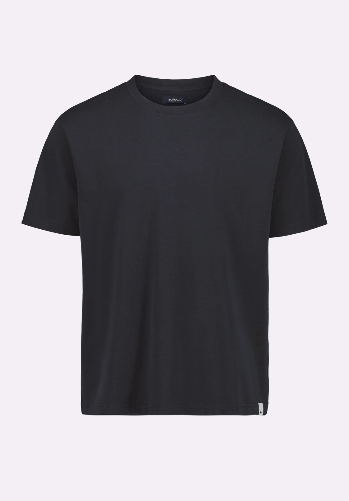 Kanto Men's Short-Sleeve Crew Neck Jersey T-Shirt, Black - BM24603 Reinforced Hem Stitching