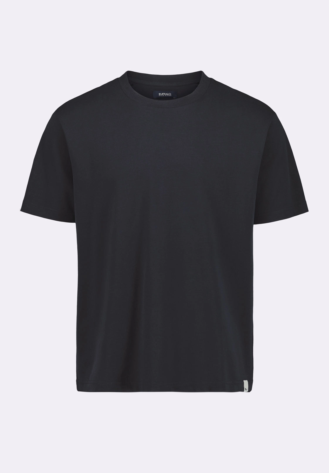 Kanto Men's Short-Sleeve Crew Neck Jersey T-Shirt, Black - BM24603 Relaxed Tee Stretch waistband