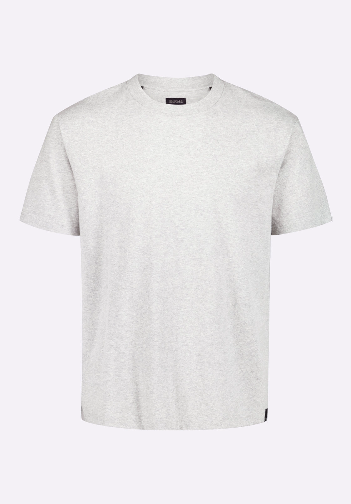 Kanto Men's Short-Sleeve Crew Neck Jersey T-Shirt, Heather Grey - BM24603 High Collar Protection Design hypoallergenic material