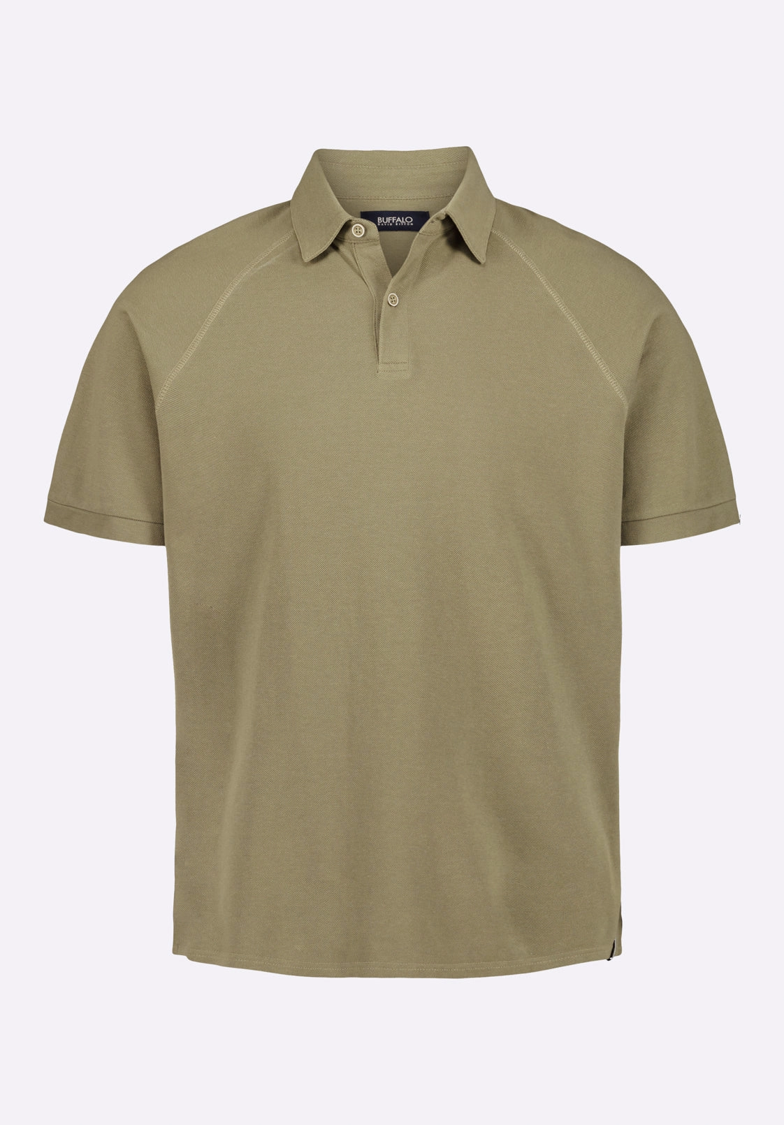 Kindell Men's Short-Sleeve Pique Polo, Army Green - BM24608 Erasable Surface Coating Bonded Seam Technology