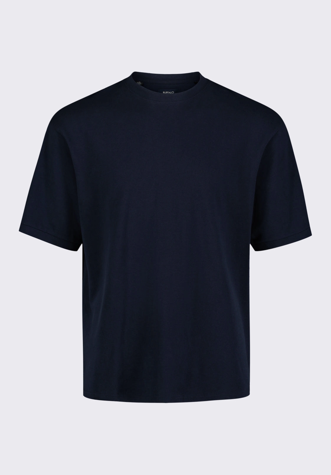 Reflective Accent Stripes ButterSoft Handfeel Kinsley Men's Piqu?? Crew Neck Relaxed T-Shirt, Midnight Blue - BM24609