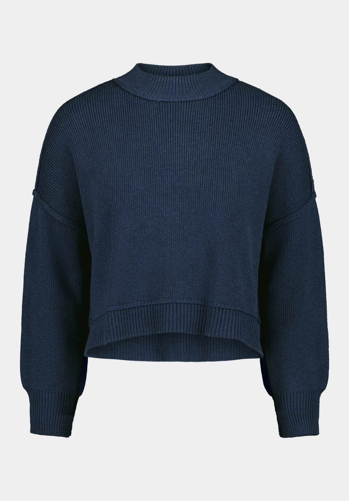 Seema Women's Dropped Sleeve Loose-Fit Cropped Sweater, Oceana - SW0142 Winter Ready Wear Sleek Comfort Wear