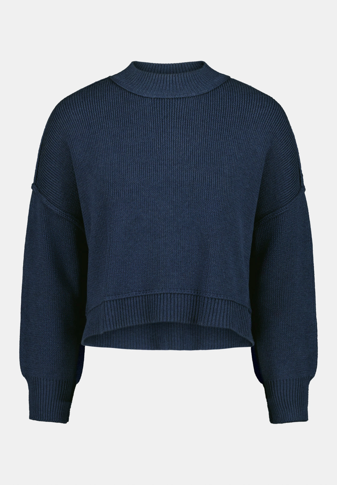 Cozy Flex Seema Women's Dropped Sleeve Loose-Fit Cropped Sweater, Oceana - SW0142