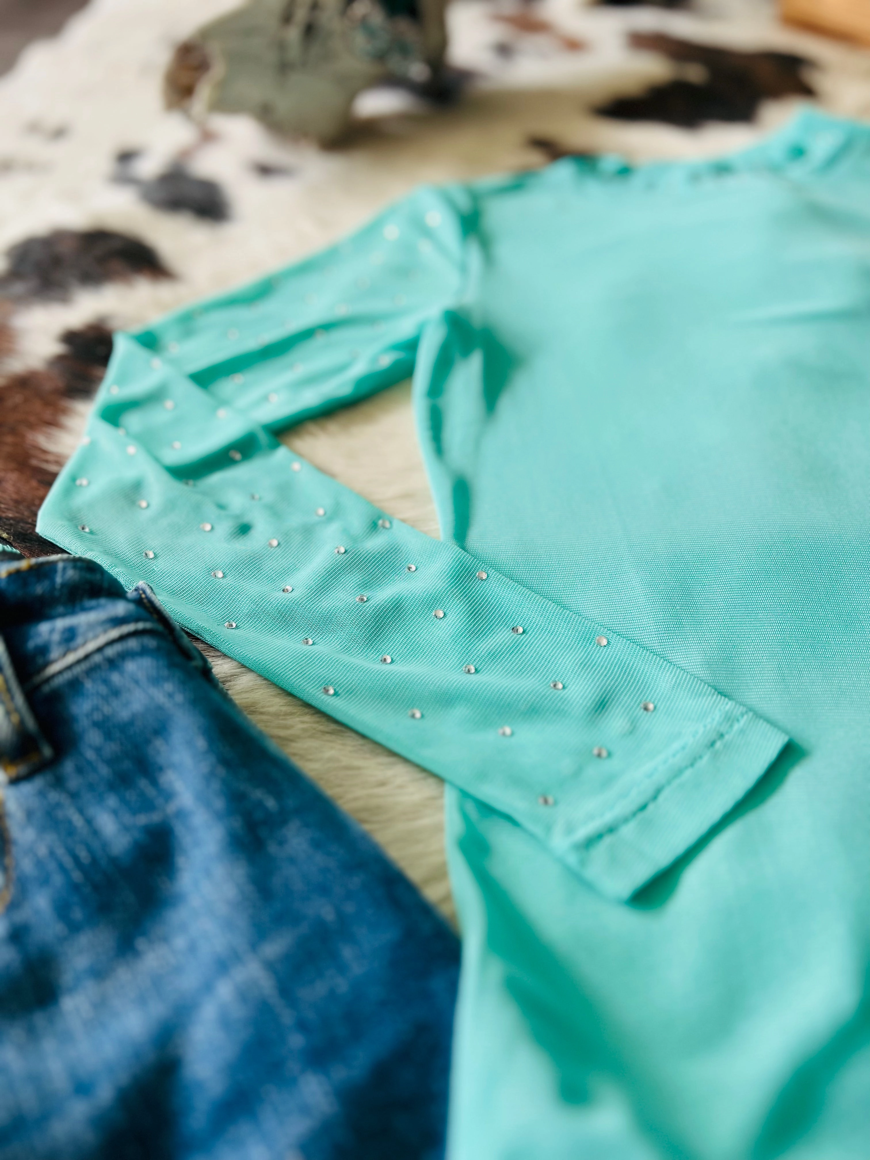 Turquoise Trouble Top Comfortable Style