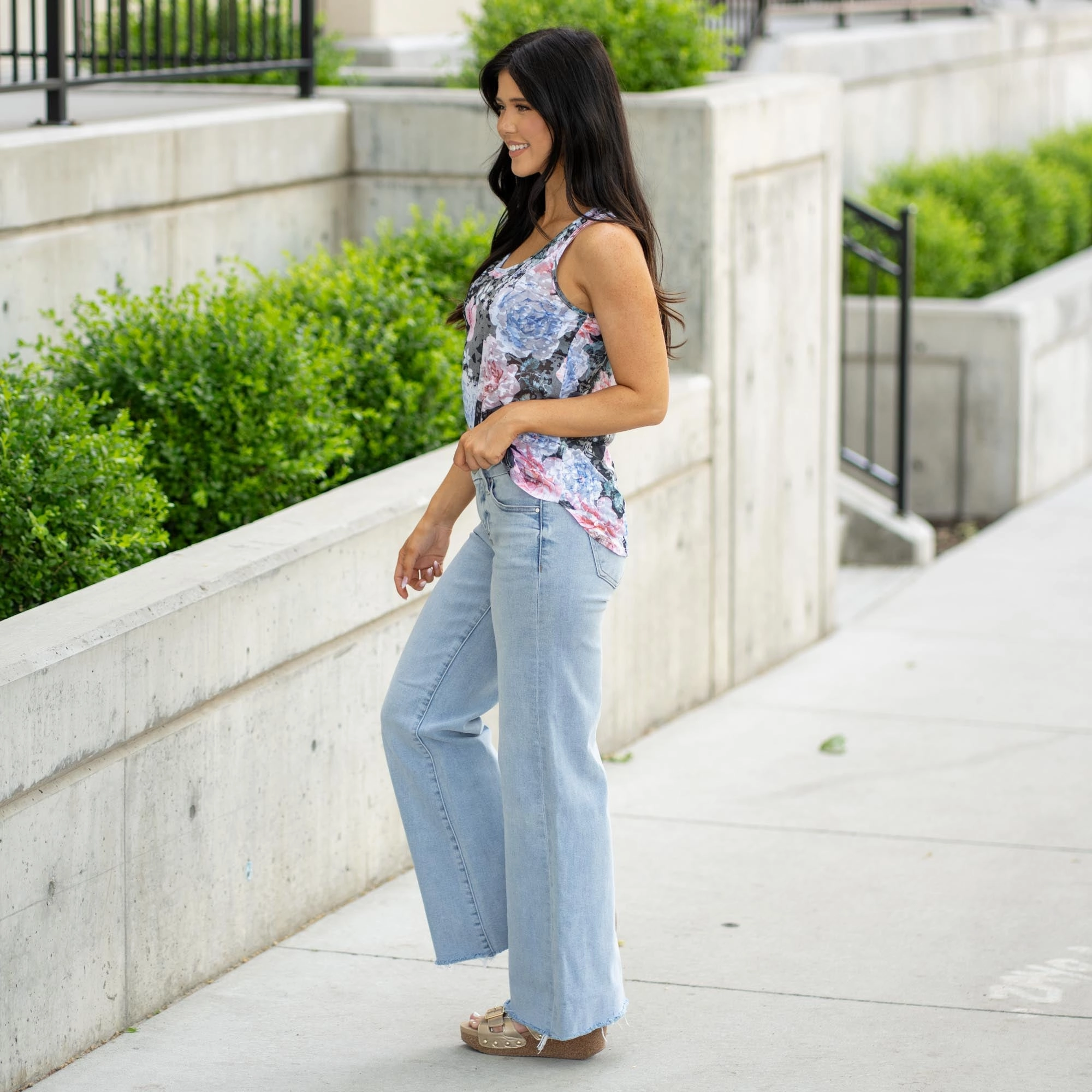 Laid Back Lift Low Rise Tummy Control Top Wide Leg Regular & Plus Sizes Urban Explorer Evening Stroll Casual Friday