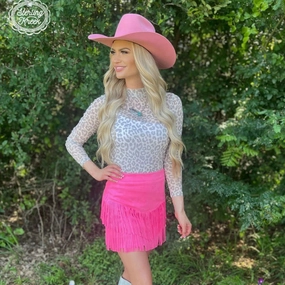 Snow Leopard Top LightweightWeave