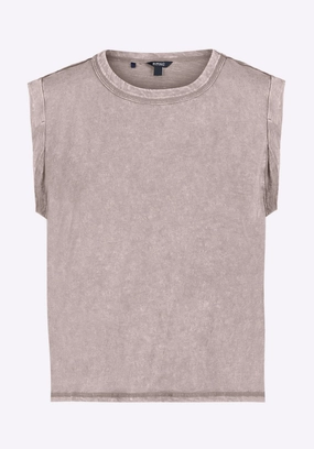 Elayne Women??s Sleeveless Top, Driftwood Brown - KT0230P Hypoallergenic fabric summer look