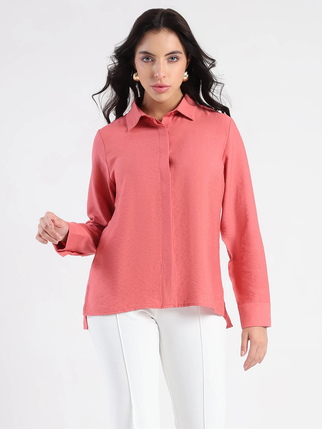 decorative element Madame Coral Rayon Blend Shirt