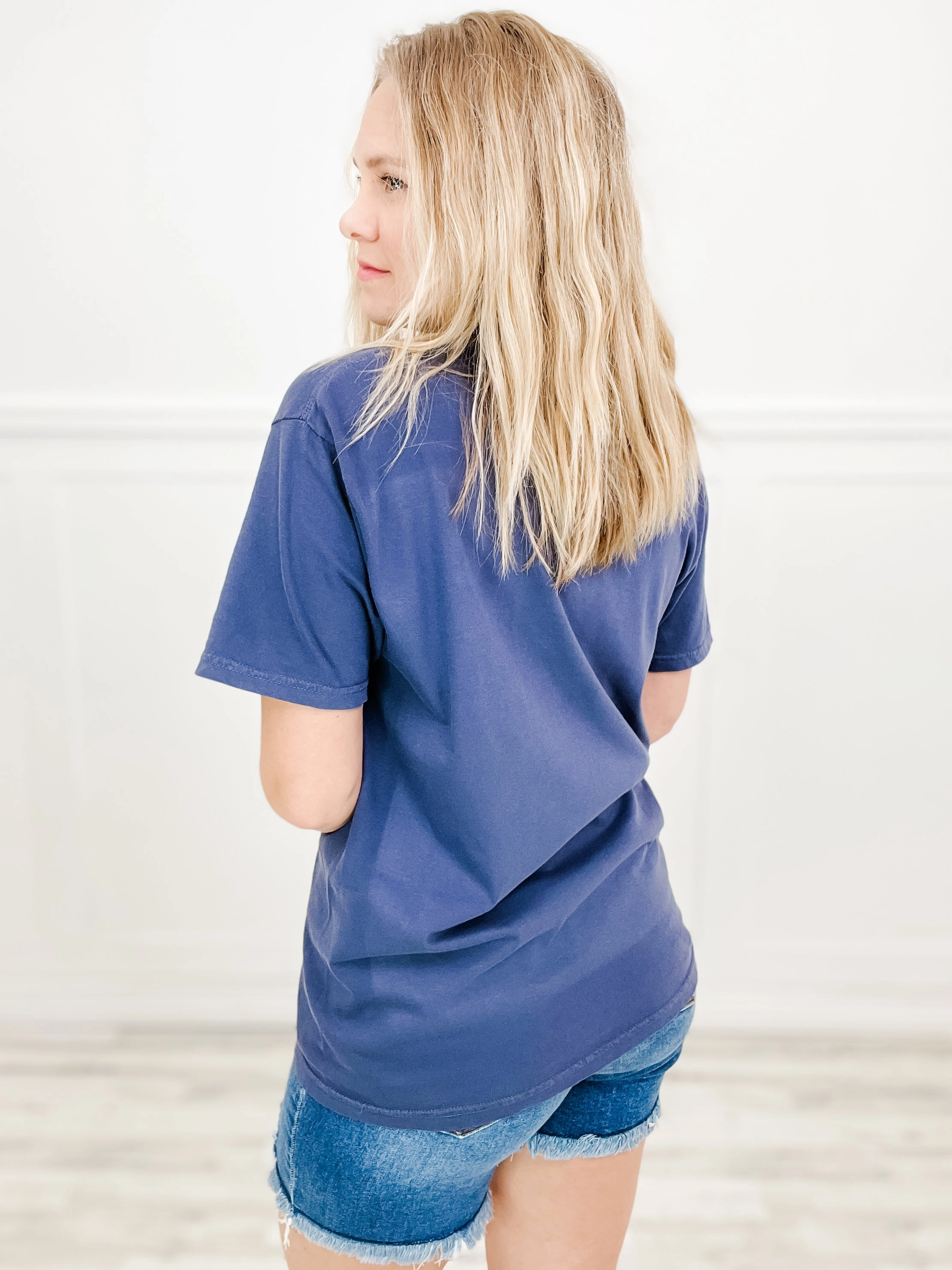 Antibacterial Fabric Modern Polo Leave it On The Baseball Field Embellished Graphic Tee