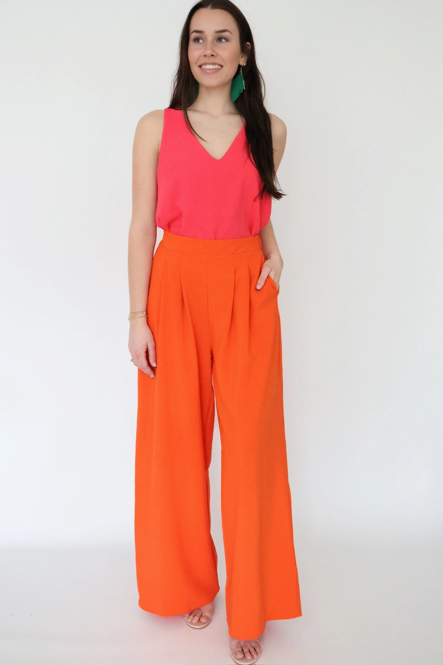 Light Waist Emma Pleated Pant (FINAL SALE)