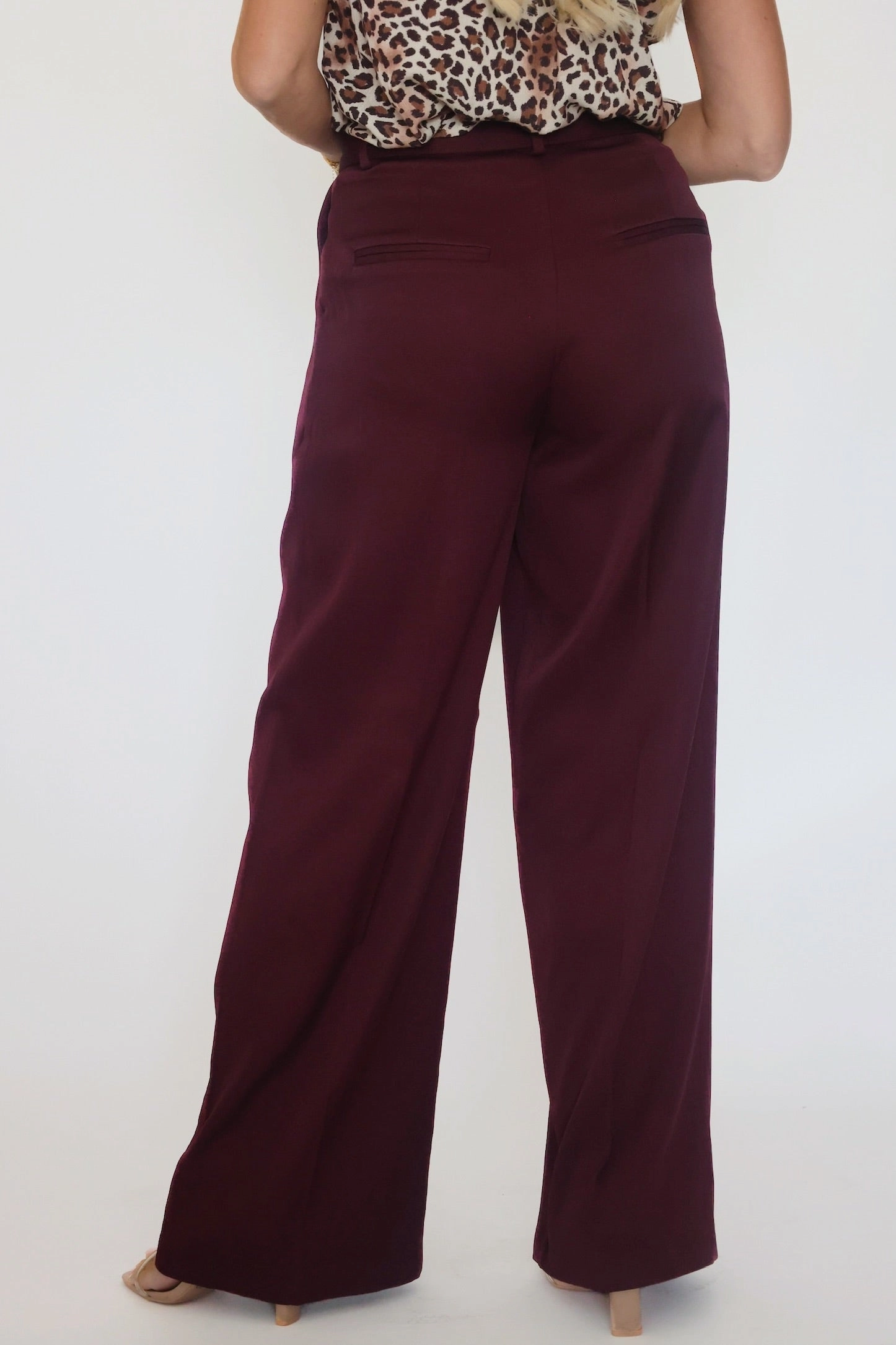 Lilibet Satin Pant - Red Wine NoiseReducingFabric HeatRegulatingLining