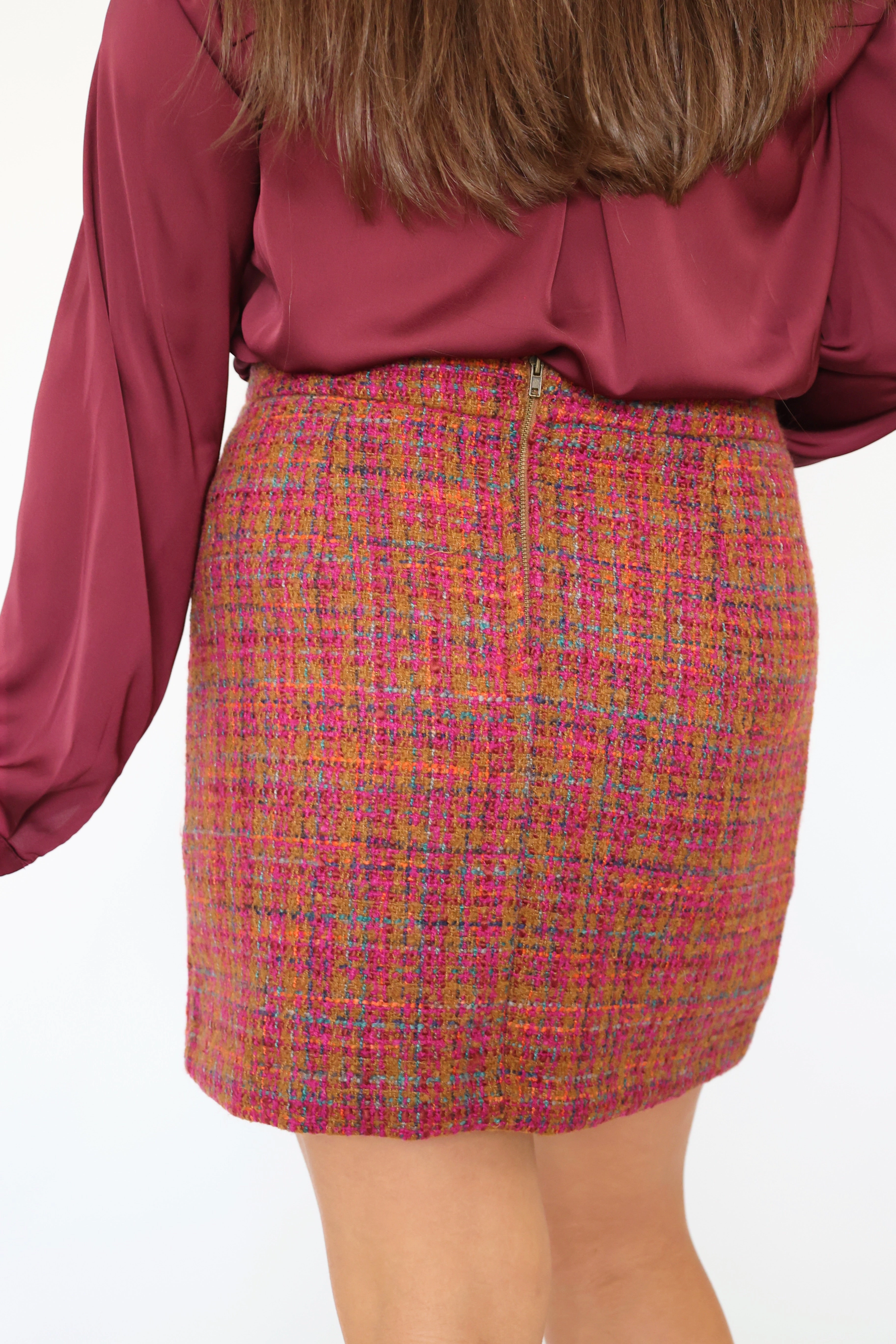 Light Motion Lilly Tweed Skirt (FINAL SALE)