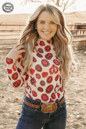 Outdoor Apparel BoxyCrop Be My Squash Blossom Top