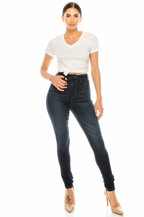 Easy Essentials 4690 Women's High Waisted Skinny Jeans