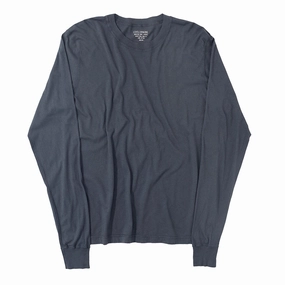 Long Sleeve Crew Neck Cotton Tee - MOON #9012 Pocket Reinforcement Non Irritating Label