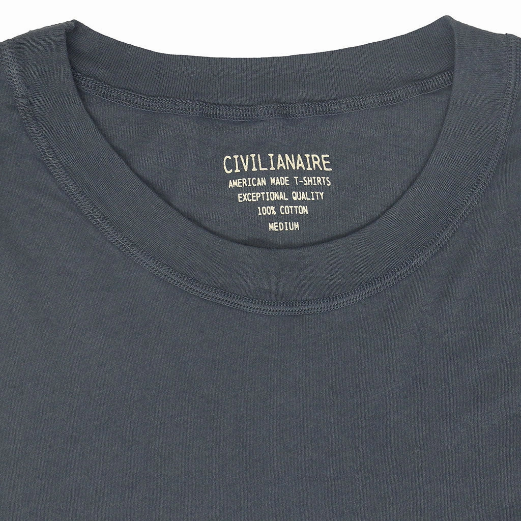 Odor Resistant Technology Long Sleeve Crew Neck Cotton Tee - MOON #9012