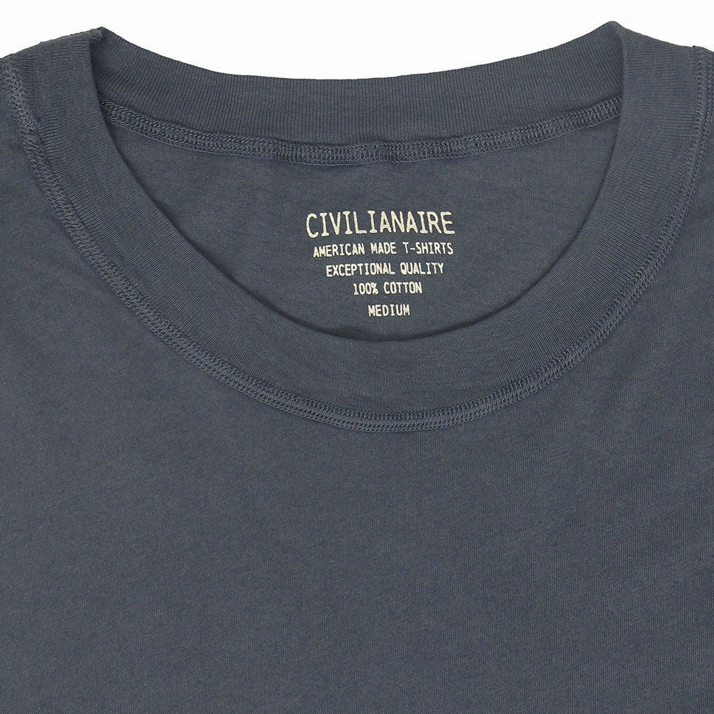 Reflective Safety Trim BondedSeams Long Sleeve Crew Neck Cotton Tee - MOON #9012