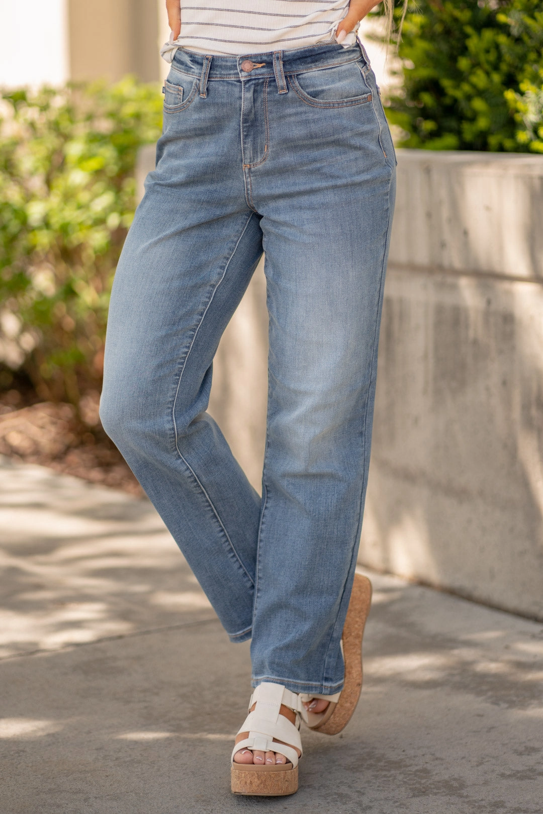 American Sweetheart High Waist Straight Jeans Plus & Regular Sizes Timeless Look Casual Design