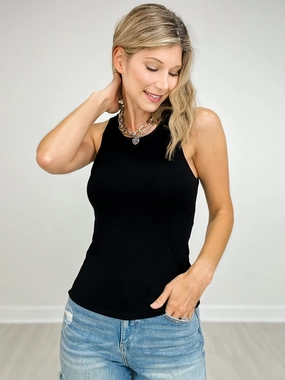 Unstructured Fit YarnBlend Loose High Neck Brami