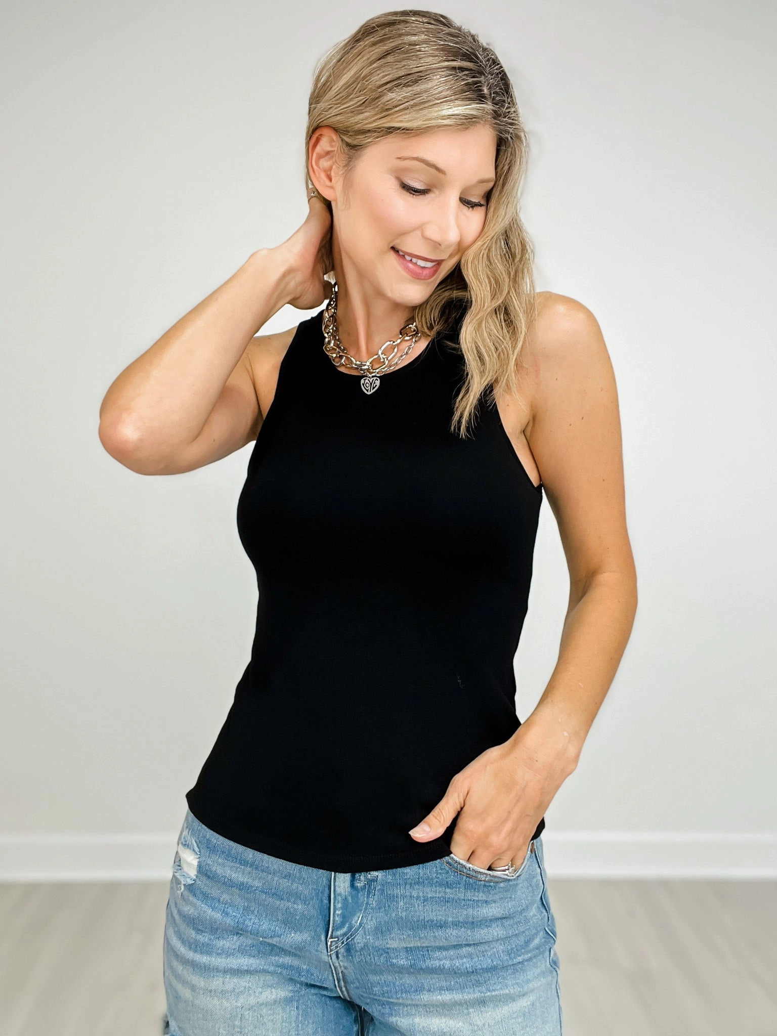 Thermal Insulation Tech Soft Brushed Lining Loose High Neck Brami