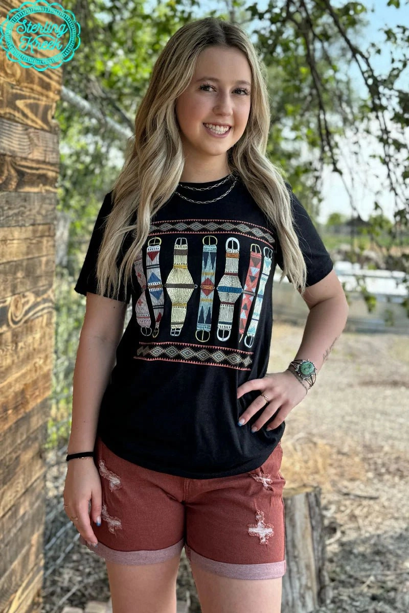 PLUS Sterling Kreek Cinched Up Tee Four Way Stretch Fabric Contrast Stitching