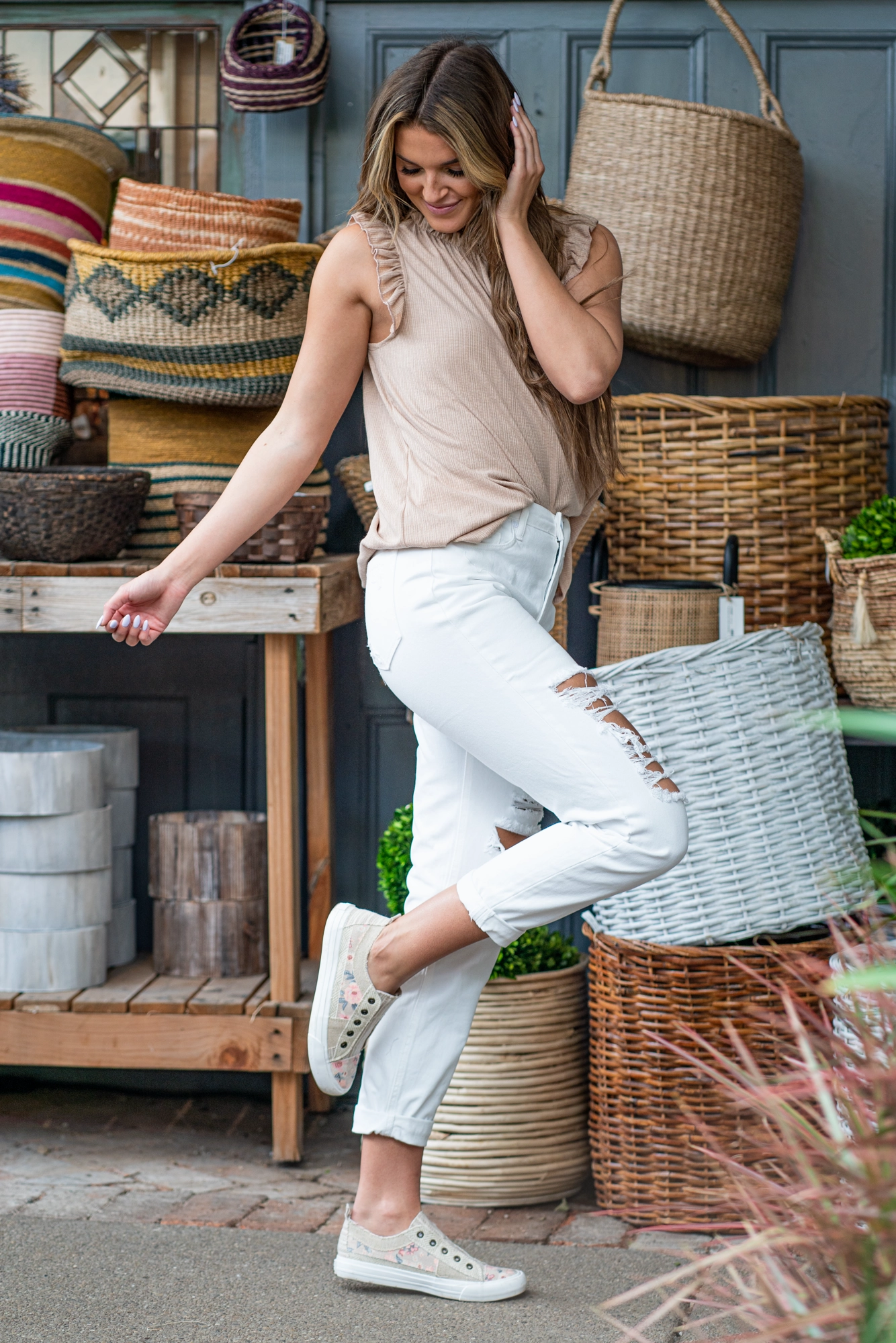 Karen High Rise Mom Fit Evening Stroll Urban Explorer Timeless Fit