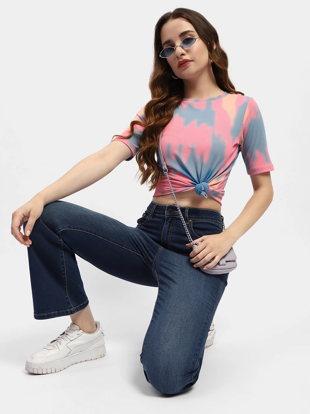 Odor Resistant Treatment Summer Wardrobe Madame Abstract Print Pink Regular T-Shirt