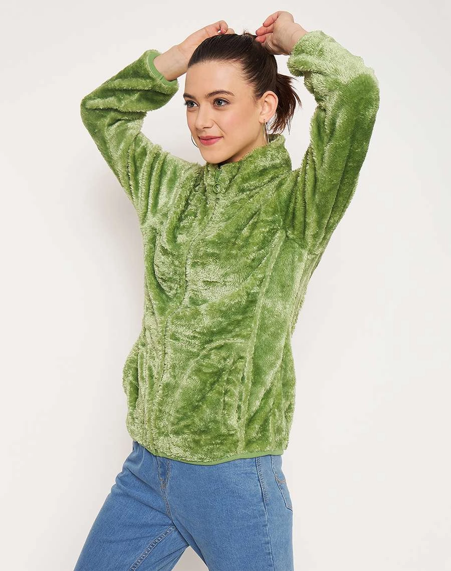 product mesh lining breathability Madame Applegreen High Neck Sweatshirt