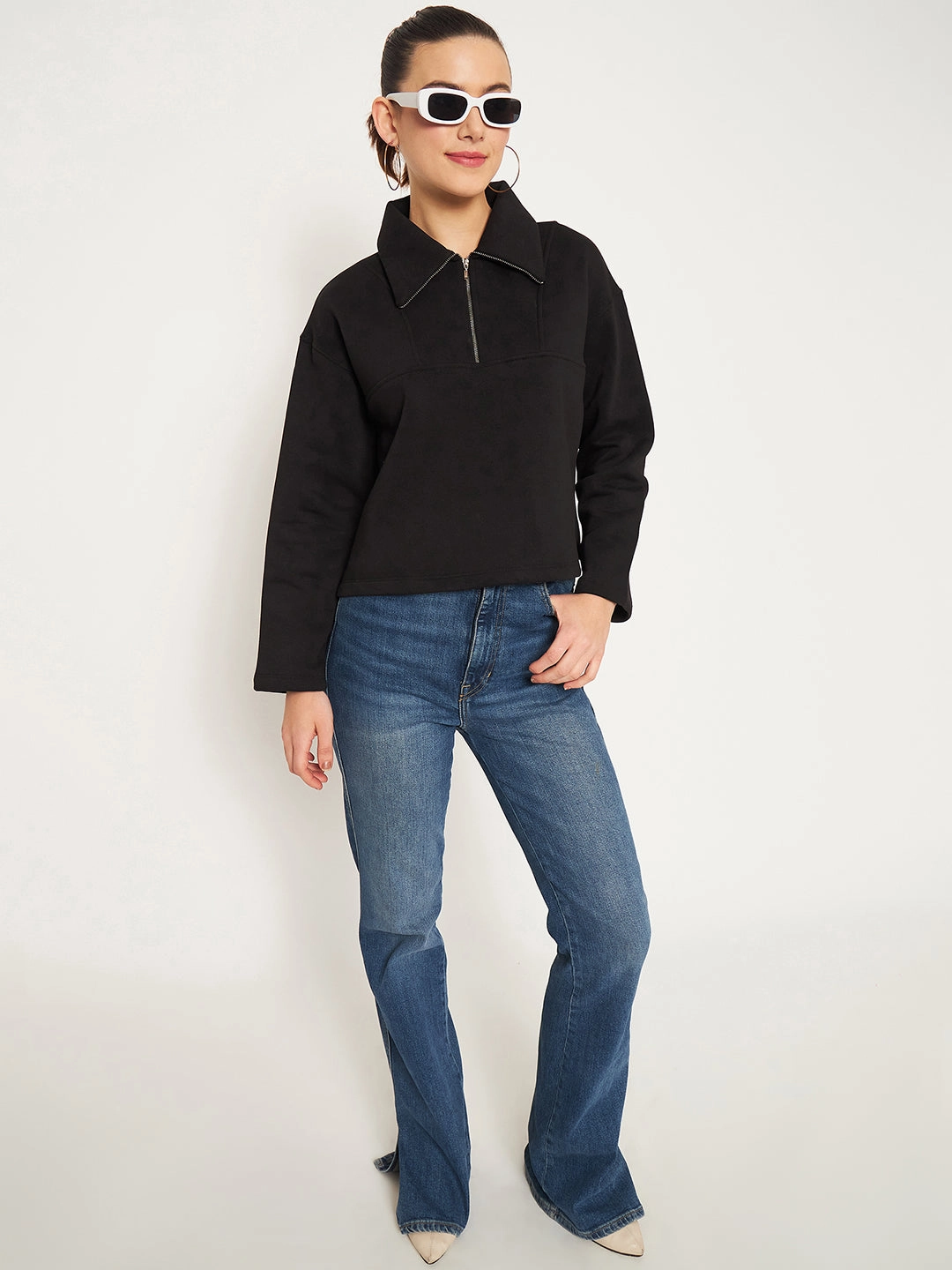 Slim Silhouette Madame Black Disney Pint Sweatshirt