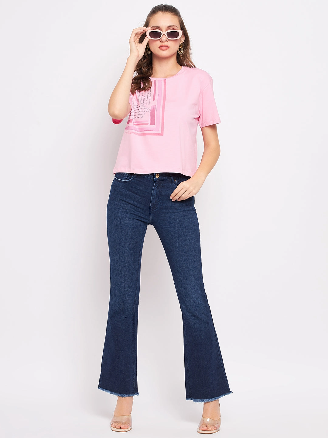 CompressionSupportWeave Madame Pink Typography T-Shirt