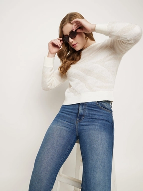 Classic Knitwear Madame White Crew Neck Sweater