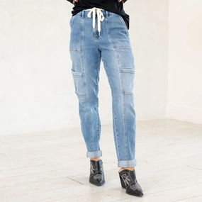 Affordable Unisex Wear Meadow Breeze High Rise Cuffed Cargo Jogger Regular & Plus Sizes